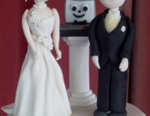 Bride-groom-computer