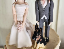 Bride-groom-topper-dog