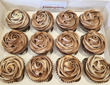 Cupcake-chocolate-roses