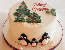 Christmas-cake-penguine