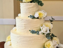 Three-tier-rustic-buttercream